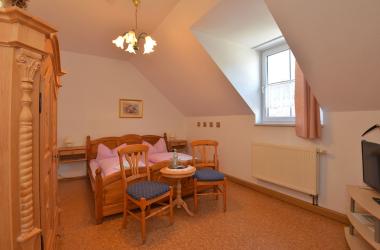 Blick in ein Gästezimmer