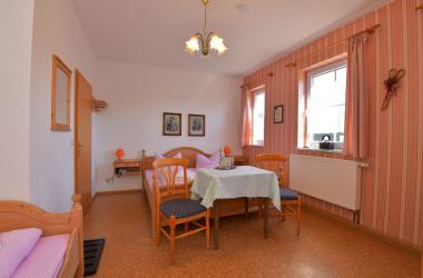 Blick in ein Gästezimmer